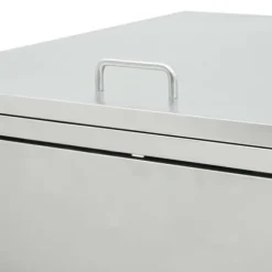 vidaXL Skjul till två sopkärl 240 L rostfritt stål - Ställningar till sopkärl