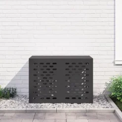 vidaXL Svart Stål 100 x 50 x 70 cm Hållbar Klimatanläggningstäckning