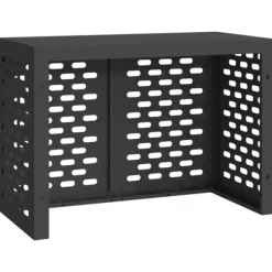 vidaXL Svart Stål 100 x 50 x 70 cm Hållbar Klimatanläggningstäckning
