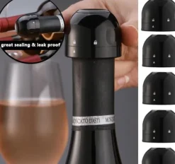 Vinkork Champagne Vakuum försluter Stopper Champagnelåsning