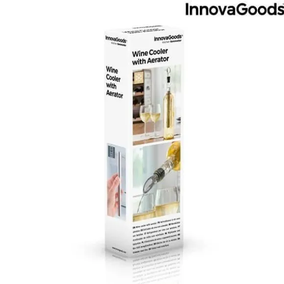 Vinkylare med luftare - InnovaGoods - Rostfritt stål - ABS - Elegant design