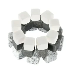 Vinkylare, 100 % naturlig whisky Drycker Stenar Smutta Rock Whisky Cooler Ice Cube Present - Vit #A