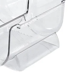Vinorganisatör Stapelbar plast Transparent Vattenflaskhållare Ställ för Hemvisning 2 Flaskor Transparent