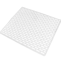 Vit gummimatta för diskho 33x28 cm