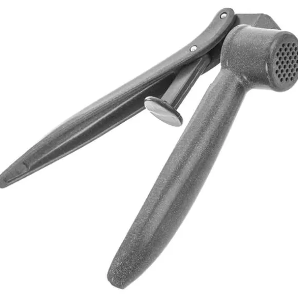 Vitlökspress i aluminium med rengöringsmedel 15,5 cm 2 st.