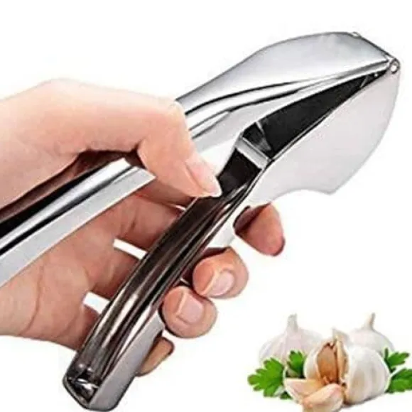Vitlökspress - Professionell - Zinklegering - Enkel rengöring - Ergonomisk design - 15,8 cm