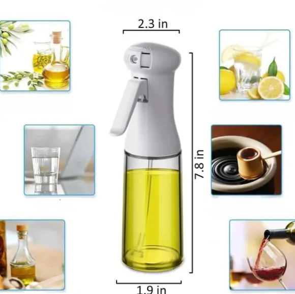 Vit tjock glasoljevinägerspruta 200 ml