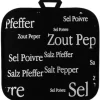 VIVARAISE SEL&POIVRE POTHOLDER Black 20X20