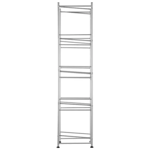 5-vånings vattenkannahållare, enkelrad vattenflaskställ för 5 flaskor, hållbart silverdesign, platsbesparande lösning
