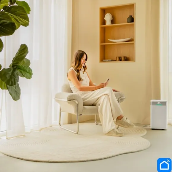 VONROC Avfuktare 12L/dygn – WiFi – Tvättläge – Luftfilter – 2L tank