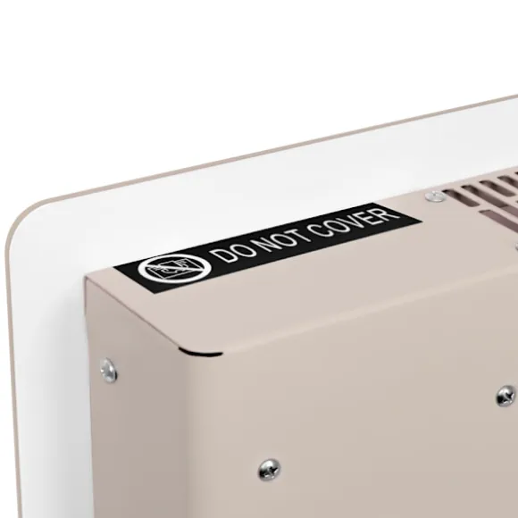 VONROC Elvärmare 1000W – Glaspanel & WiFi | För rum upp till 12 m² | Timer & termostat | Beige