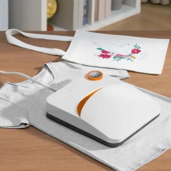 Värmepress 9 x 9 i bärbar enkelpress för sublimation, överföring av DIY T-shirt.
