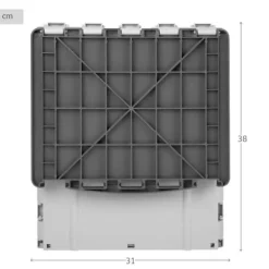 Waste bin Aktive polypropylene TPR 31 x 38 x 27 cm (6 Units)