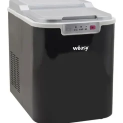 WEASY Ismaskin - KW12 - Upp till 12 kg isbitar per dag - 7 till 12 minuters produktion - Svart