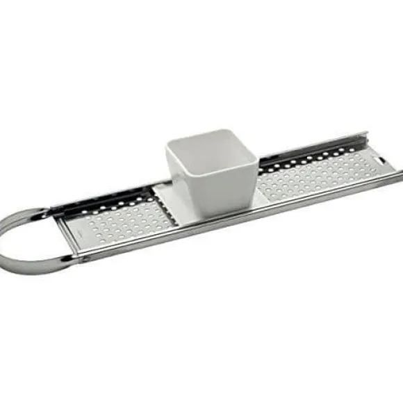 Weis Profi Spaetzle rivjärn med runda hål, rostfritt stål, silver/vit, 54 x 15 x 10 cm - 10300
