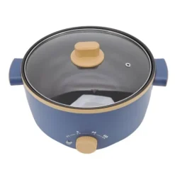 800W elektrisk spis 2,5L 3 hastighetskontroll Enkellagers multifunktionell elektrisk grytkokare UK-kontakt 220V