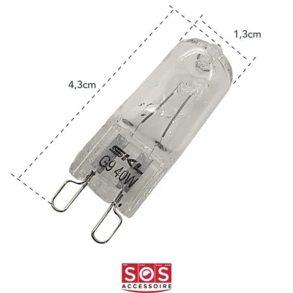 40W halogenlampa för Whirlpool AKZM 770/NB spis - Originaltillverkade del