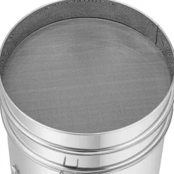 Wiesenfield - Honungshink - 50 L - med sil, lock och tryckkran - rostfritt stål