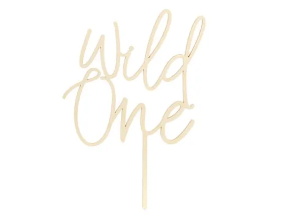 Wild One trätopp, 22 cm
