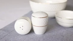 Wilmax salt- & pepparströare i porslin, Diamond