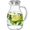 Wilmax stor 2,5 l kanna i borosilikatglas med metalllock