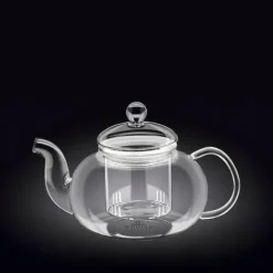 WILMAX Tekanna Glas 770 ml – Värmebeständig Tebryggare med Glasfilter | Thermo Glass