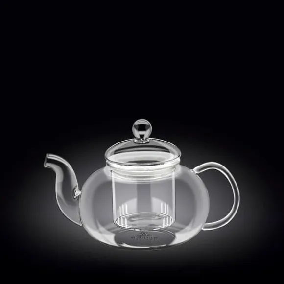 Wilmax tekanna i glas 620 ml med glasfilter, spissäker