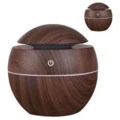 Wood Grain USB luftfuktare för sovrum, vardagsrum, kontor och bil