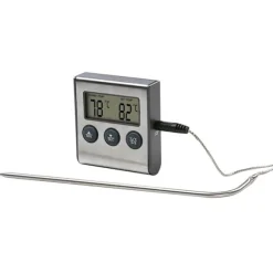 XAVAX Köttermometer Digital Timer Kabelsensor