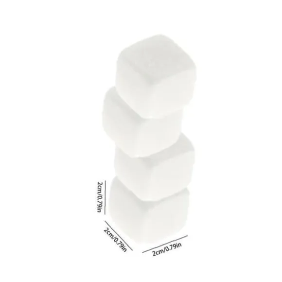 YepYes Ice Cube Stones Whisky Rocks Återanvändbara dryckskylare Stenar för kylning Vinöl Drycker 9ST Vit