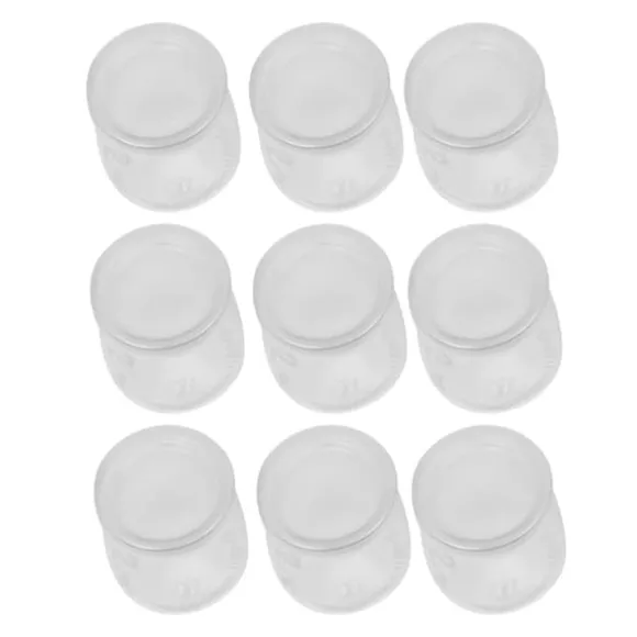 Yoghurtmaskin - Elektrisk - 1,6 L - 9 Koppar 100 ml - LED-display - Touchknappar - 20 W 220 V 50 Hz EU-kontakt - 304 Rostfritt stål/glas - Vit