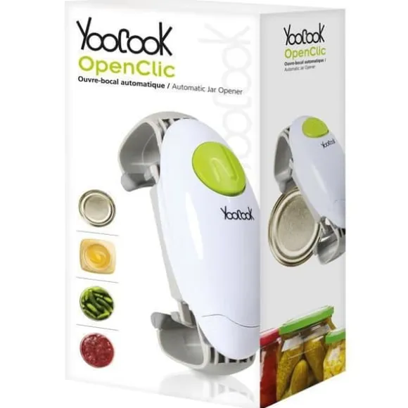 YOOCOOK elektrisk automatisk burköppnare för diametrar från 1,25" till 4,0"