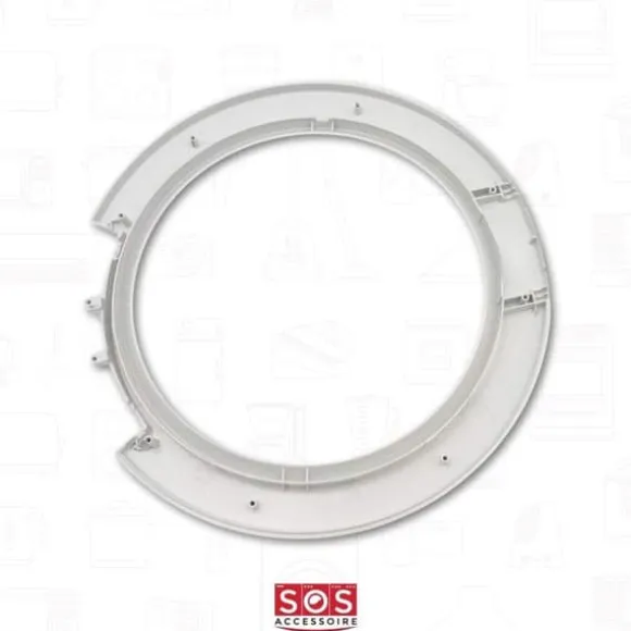 Yttre ram för fönster - SOS ACCESSOIRE - BOSCH, SIEMENS, NEFF - Vit - Kompatibel med tvättmaskin