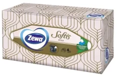 Zewa Näsdukar för engångsbruk ZEWA Softis, 4-lagers, 80 st, i ask