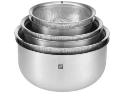 ZWILLING Prep Durkslag/sil/ångkok set 3 st. S 16 cm + M 20 cm + L 24 cm. 18/10 rostfritt stål.